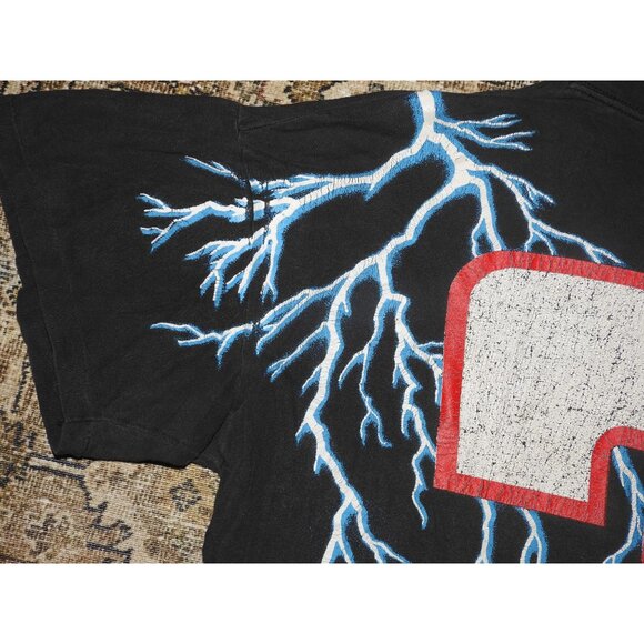 Vintage Rare NASCAR Dale Earnhardt #3 Lightning AOP Size XL Thrashed - Picture 11 of 13